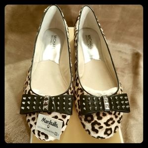 Leopard print ballerina flats